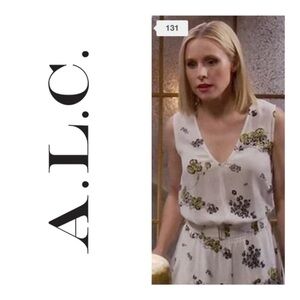 ALC Hadley Silk Floral Dress Women’s Size 8